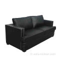 Séjour en cuir PU en cuir PU Sofa sectionnelle